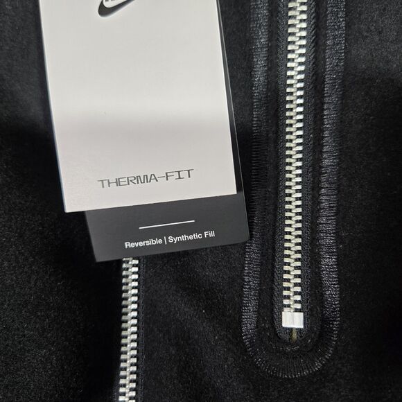 $500 Nike Leather Wool Varsity Bomber Jacket DD6773-010 Black Olive Mens XL - Picture 4 of 10